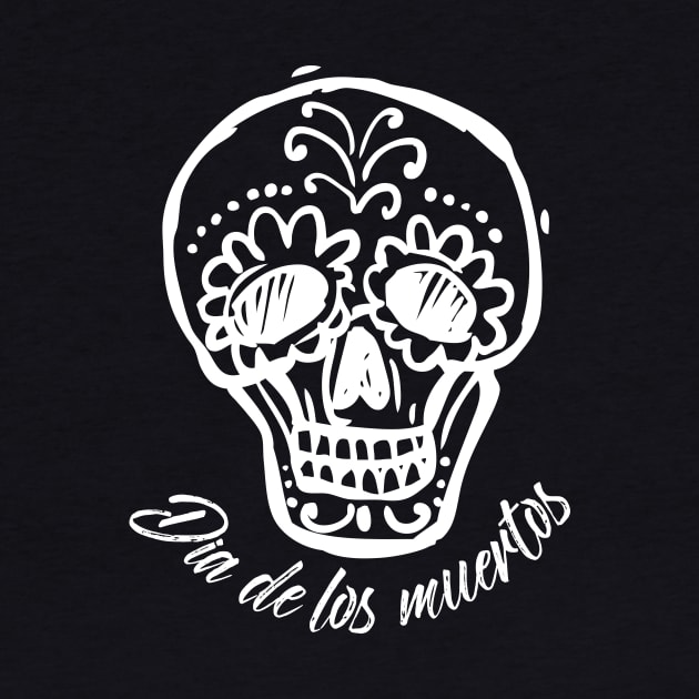 Dia de los muertos - skull drawing design by verde